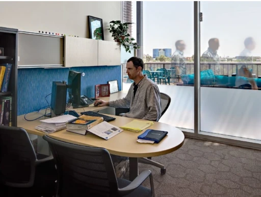 School Office Furnished with Herman Miller Furniture