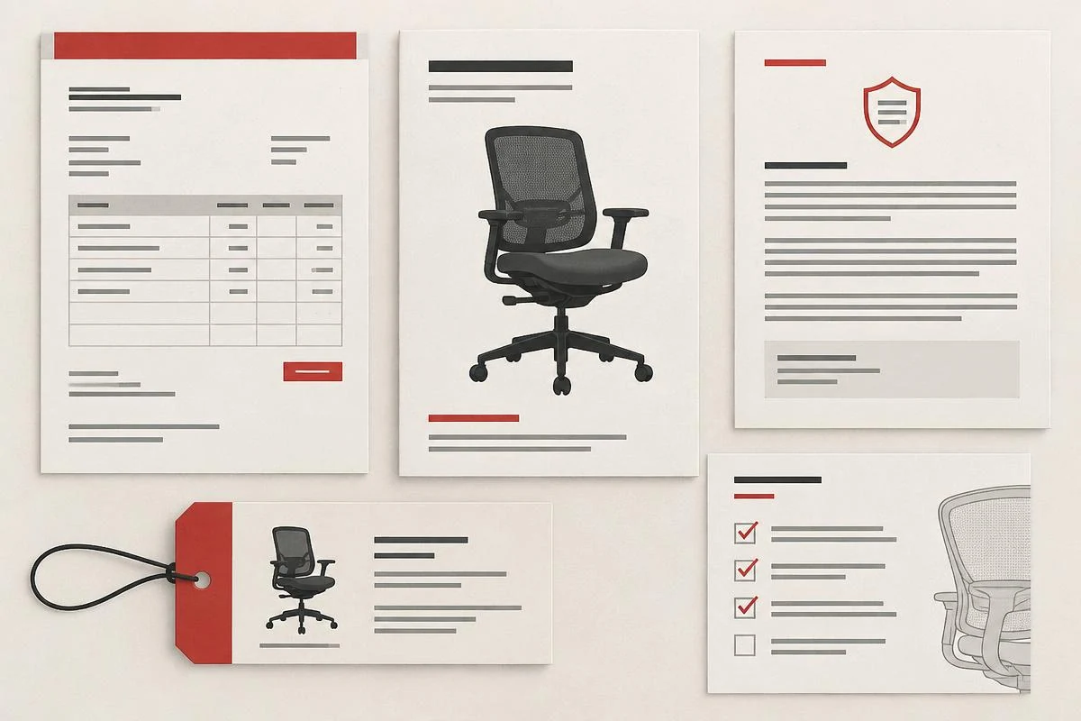 Chair Documents Checklist Abstract checklist of documents to request when buying a Herman Miller chair