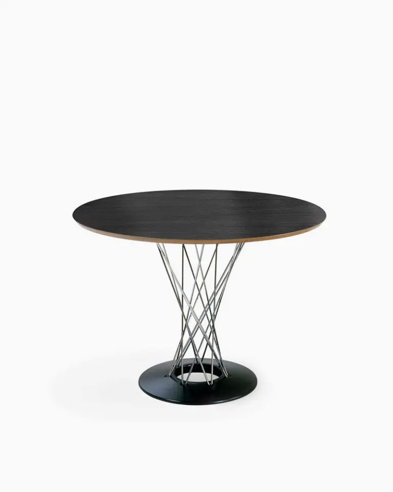 Noguchi Round Dining Table  (90, Black)