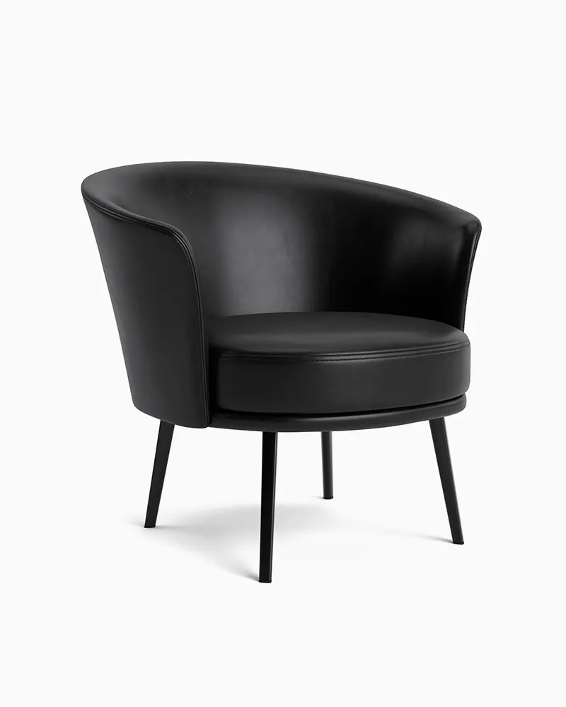 Hay Dorso Chair (Black Leather)